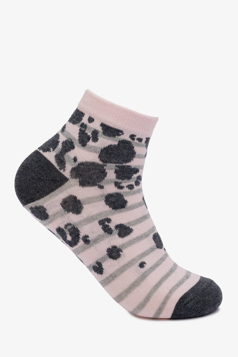 Carina Leopard Print Socks - 2 Pairs - Image 2